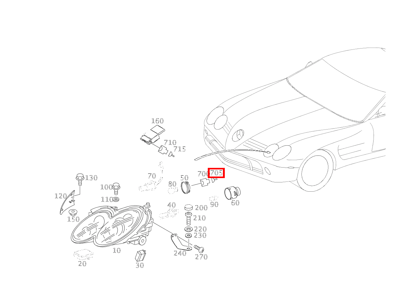 Kontaktbuchse 0.5-0.75 MM2 MQS ELA SLR McLaren Roadster 199 Kontaktbuchse 0.5-0.75 MM2 MQS ELA SLR McLaren Roadster 199
