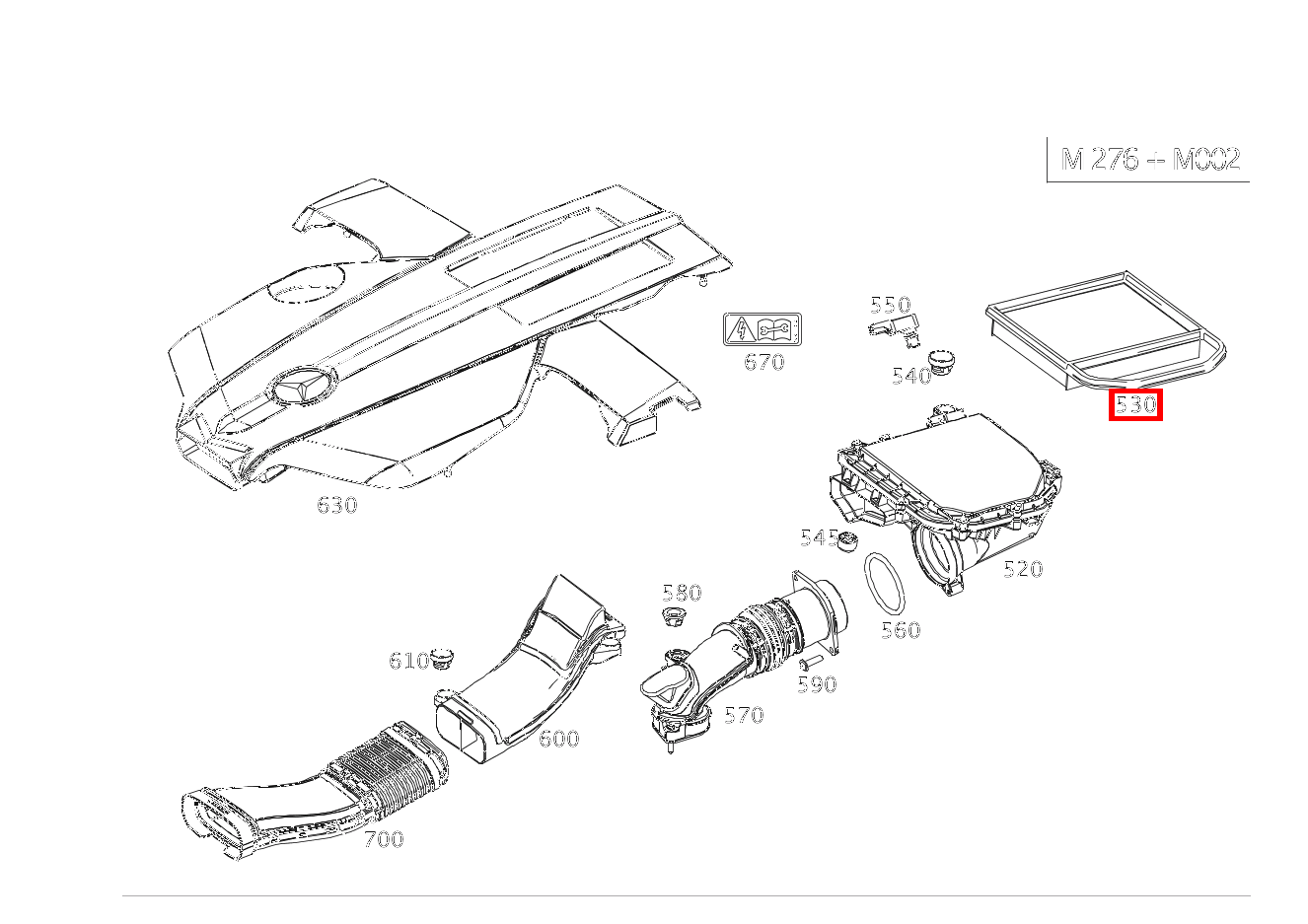 Luftfiltereinsatz RECHTS SL 400 Roadster 231 Luftfiltereinsatz RECHTS SL 400 Roadster 231