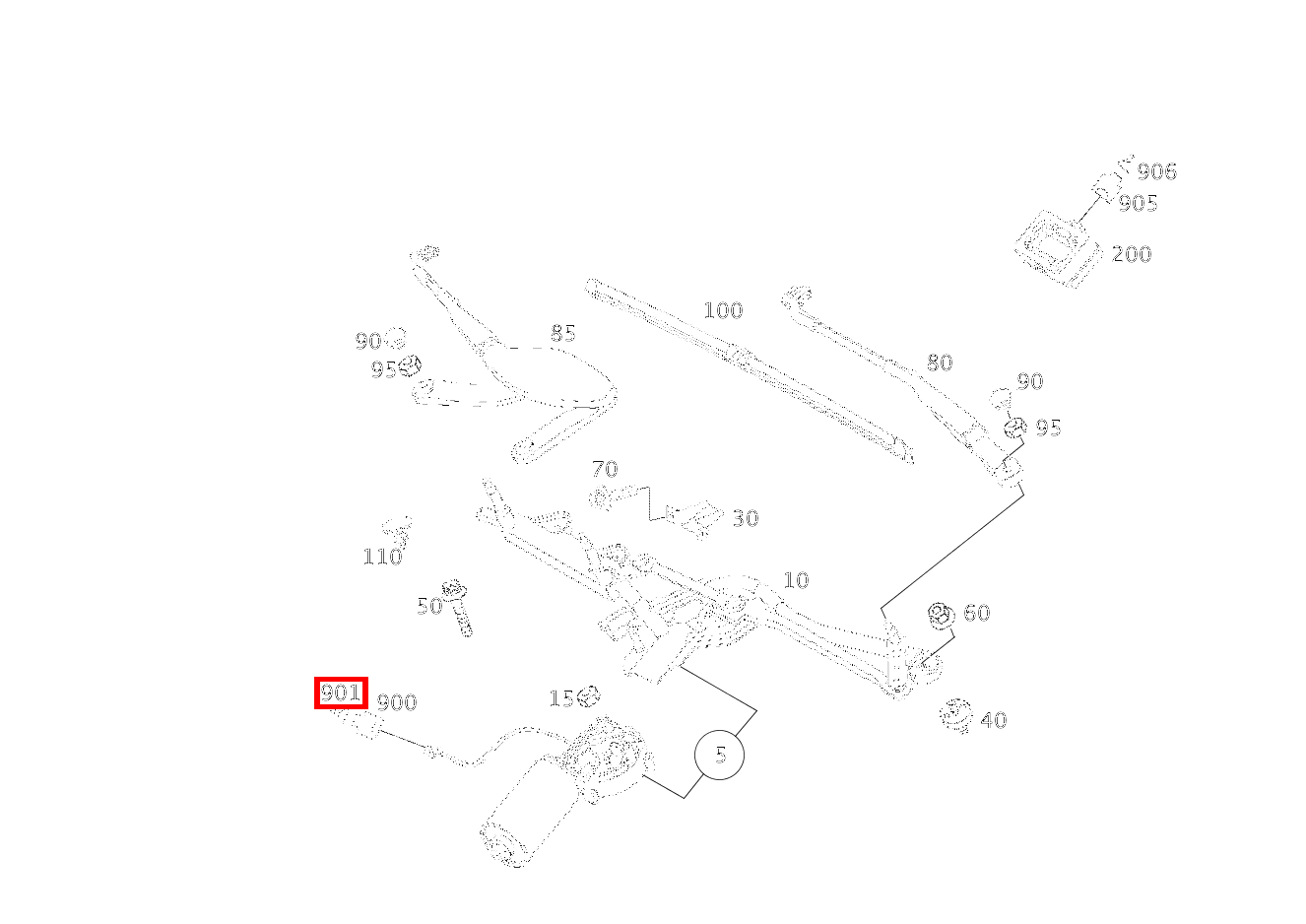 FEDERSTECKER WISCHERMOTOR M6/1; 0.5-1.0 MM2 SPT SL 65 AMG Roadster BCA 230 FEDERSTECKER WISCHERMOTOR M6/1; 0.5-1.0 MM2 SPT SL 65 AMG Roadster BCA 230