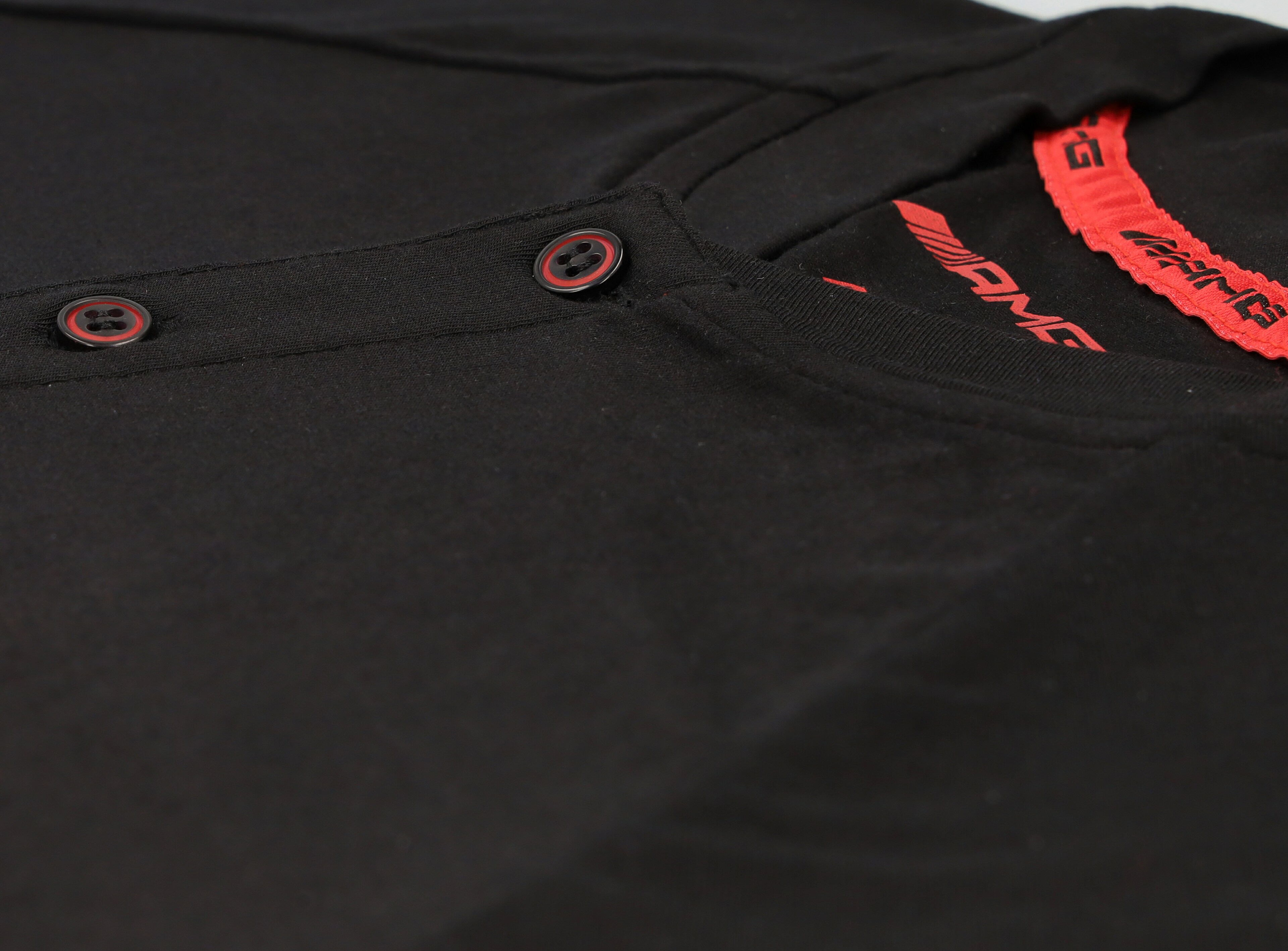 Mercedes-Benz - AMG Poloshirt Herren, schwarz/rot