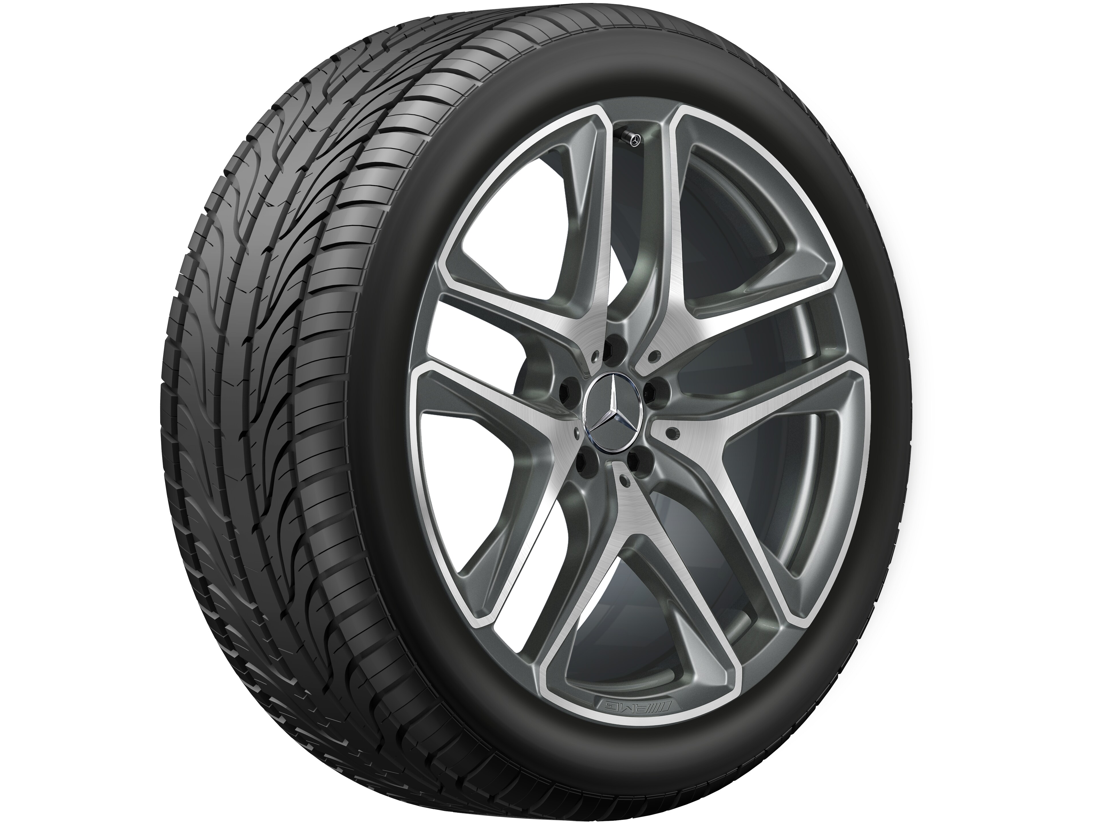 AMG 5-Doppelspeichen-Rad, 53,3 cm (21 Zoll), glanz