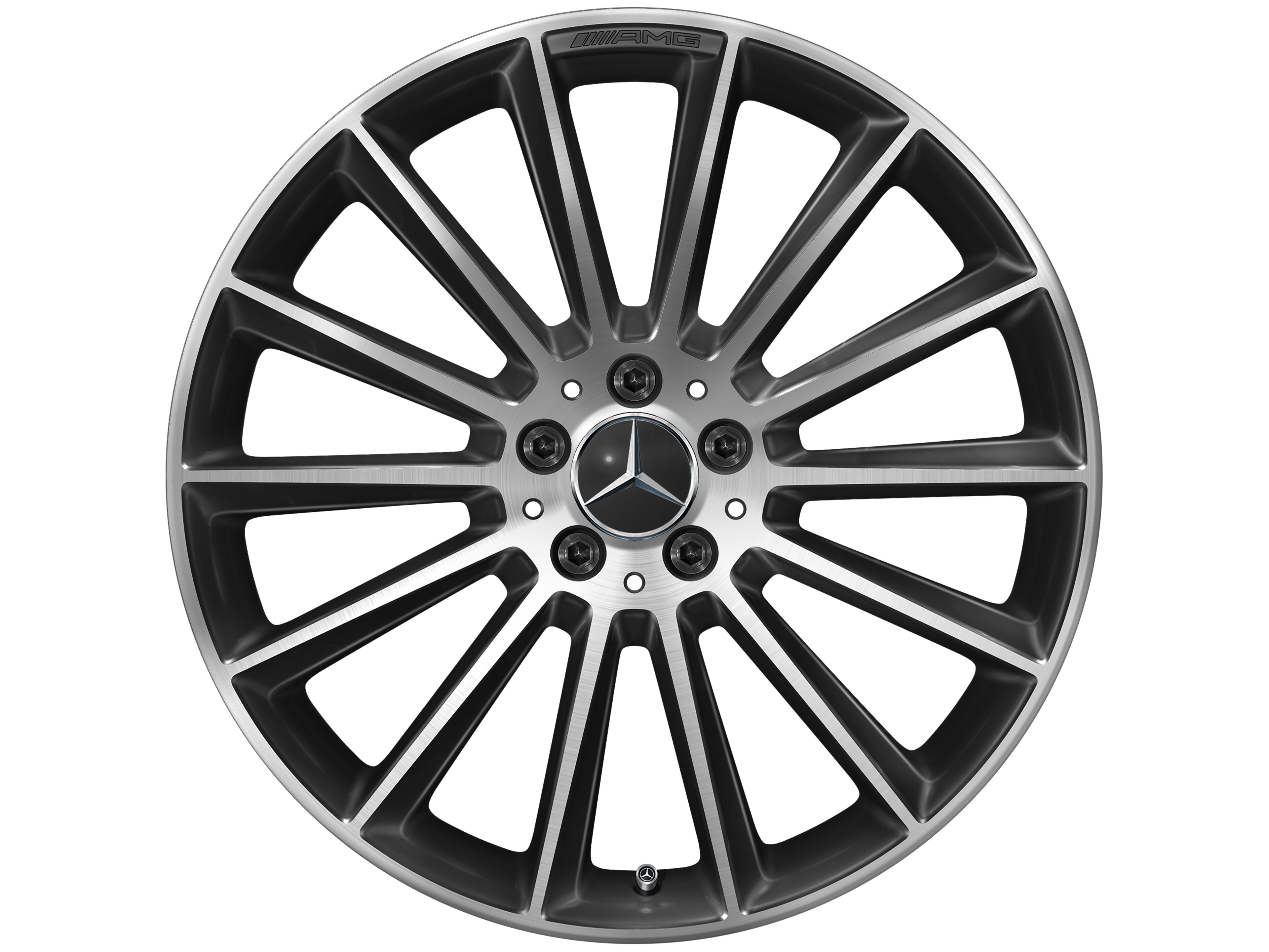 Mercedes-Benz -  AMG Vielspeichen-Rad, 50,8 cm (20 Zoll), glanzgedreht 9 J x 20 ET 49, schwarz