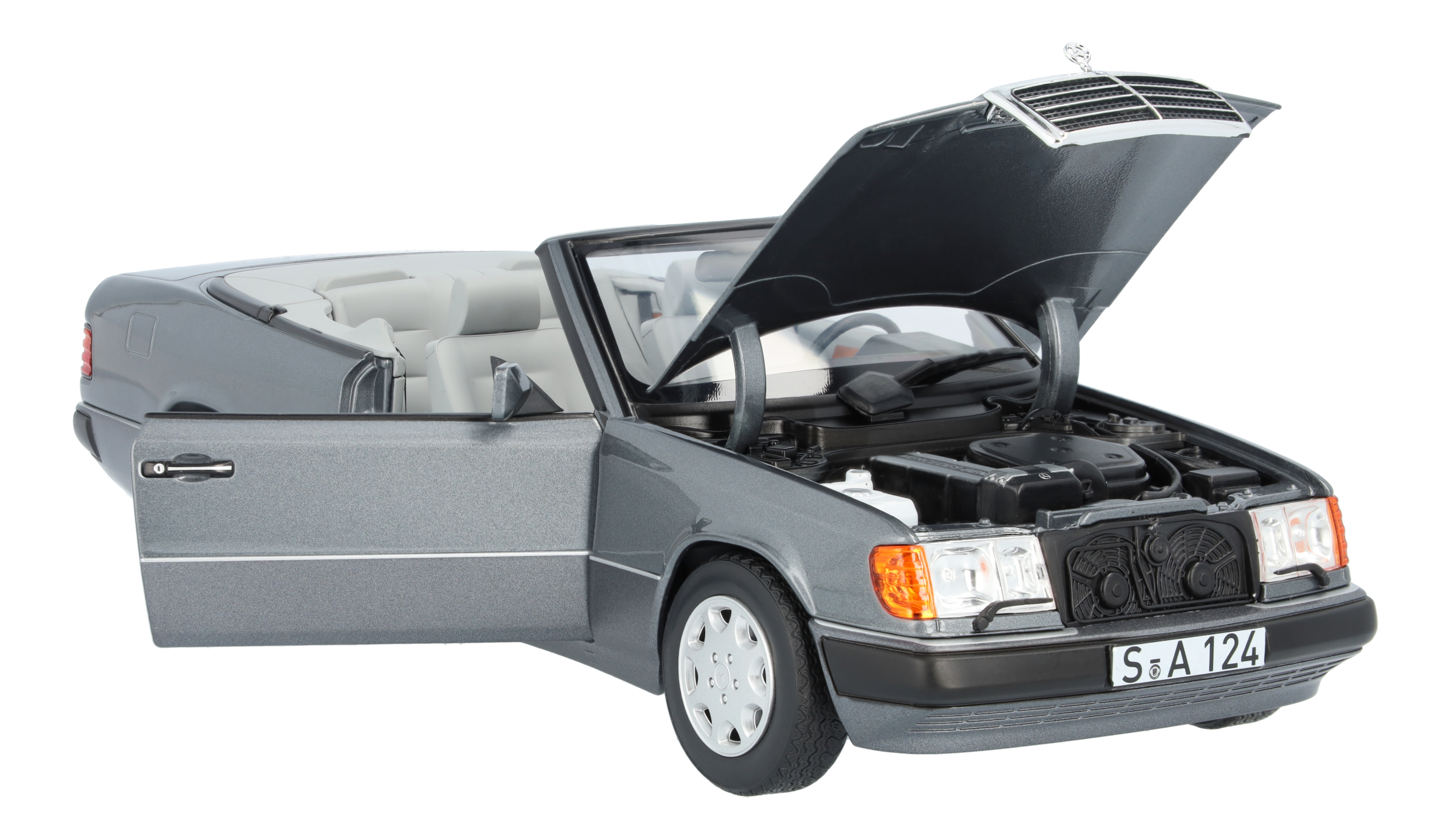 300 CE-24 Cabriolet A 124 (1991-1993) perlmuttgrau, Norev, 1:18