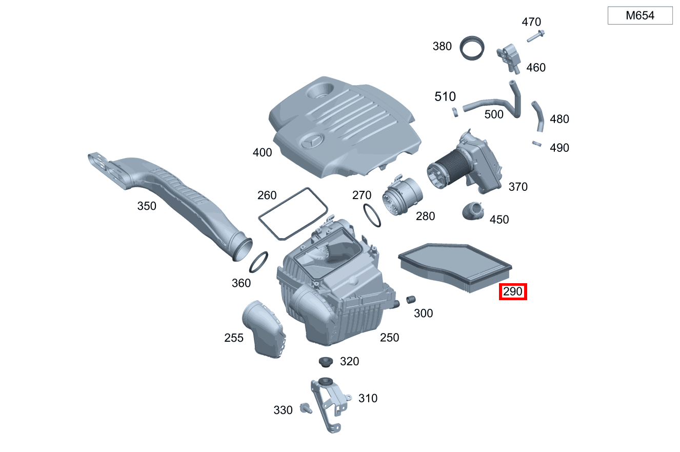 Luftfiltereinsatz DAEMPFERFILTER CLA 200 d Coupé 118 Luftfiltereinsatz DAEMPFERFILTER CLA 200 d Coupé 118