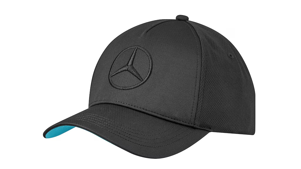 Cap schwarz / türkis, Polyester (recycelt) Cap schwarz / türkis, Polyester (recycelt)