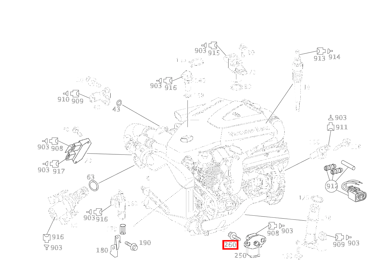 Sechsrundschraube M6X16 ML 400 CDI Off-Roader 163