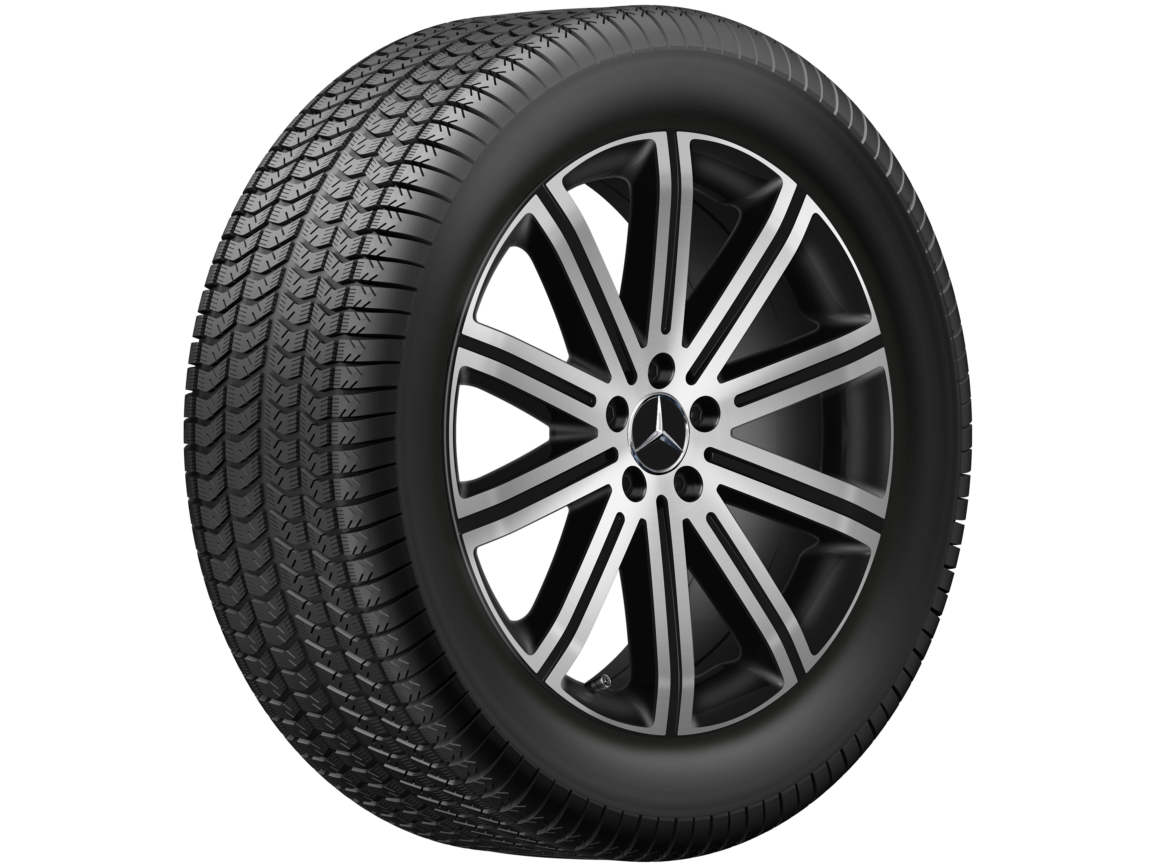 10-Speichen-Rad, 50,8 cm (20 Zoll), glanzgedr