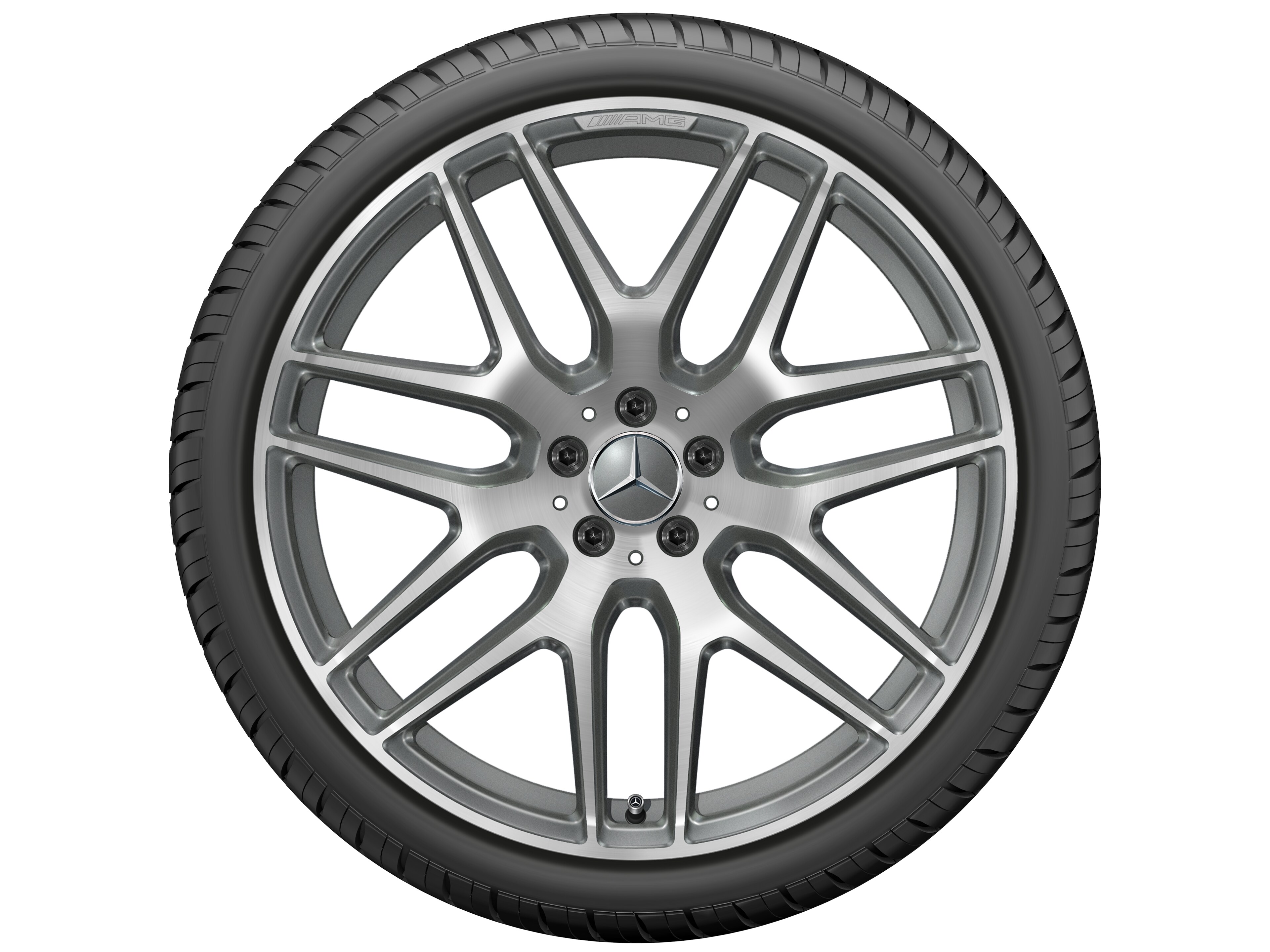 Mercedes-Benz -  AMG im Kreuzspeichen-Design, 21 Zoll, 10 J x 21 ET 46, titangrau