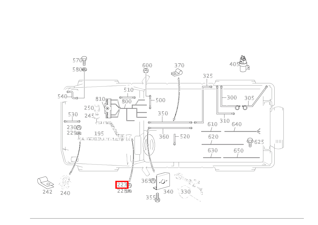 Sechskantmutter Leitung an Starter; M8 G3504X42850 463 Sechskantmutter Leitung an Starter; M8 G3504X42850 463