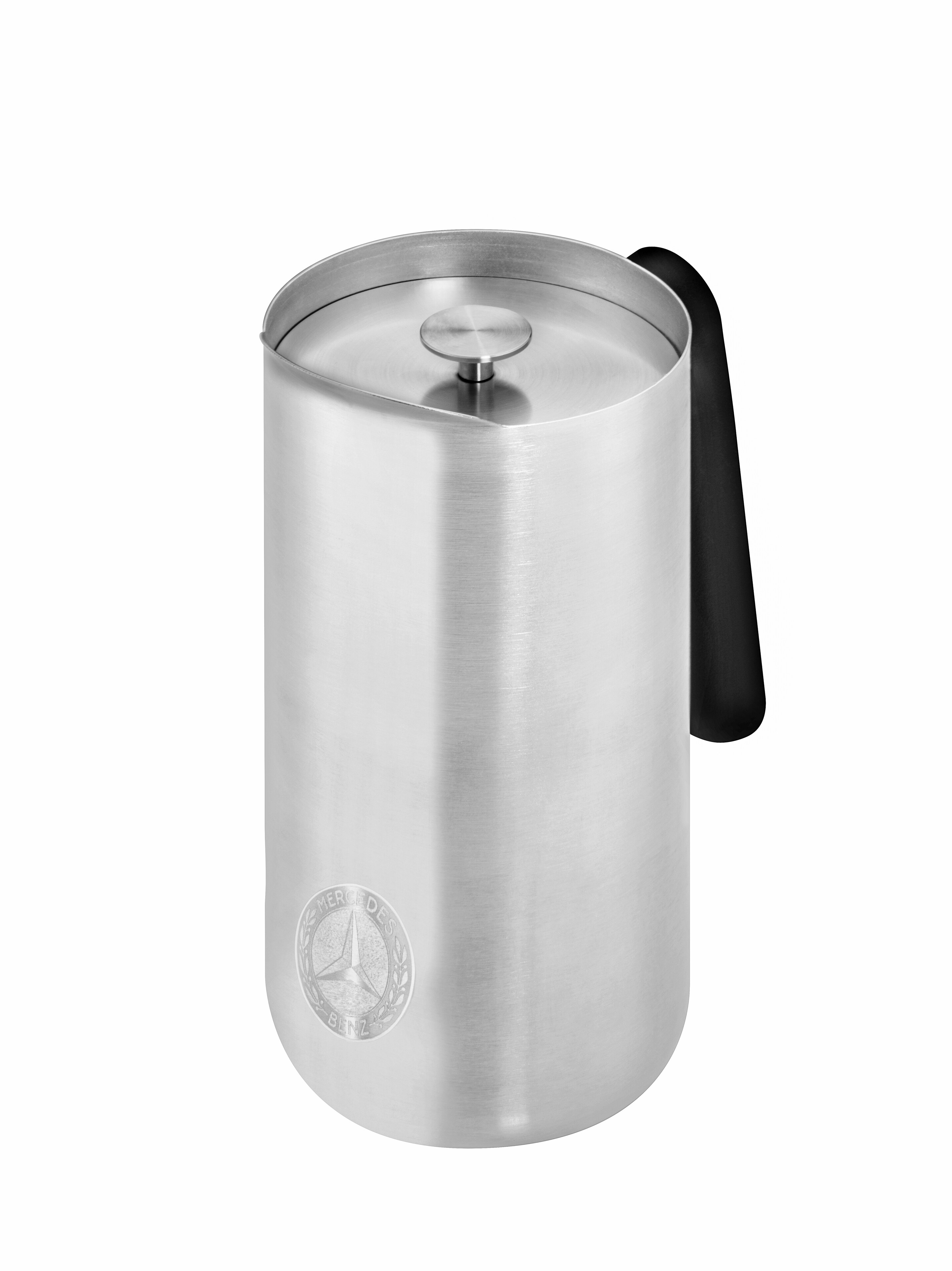 Mercedes-Benz - Pressstempelkanne, 1,0 l, Edelstahl/Kunststoff, gebürstet