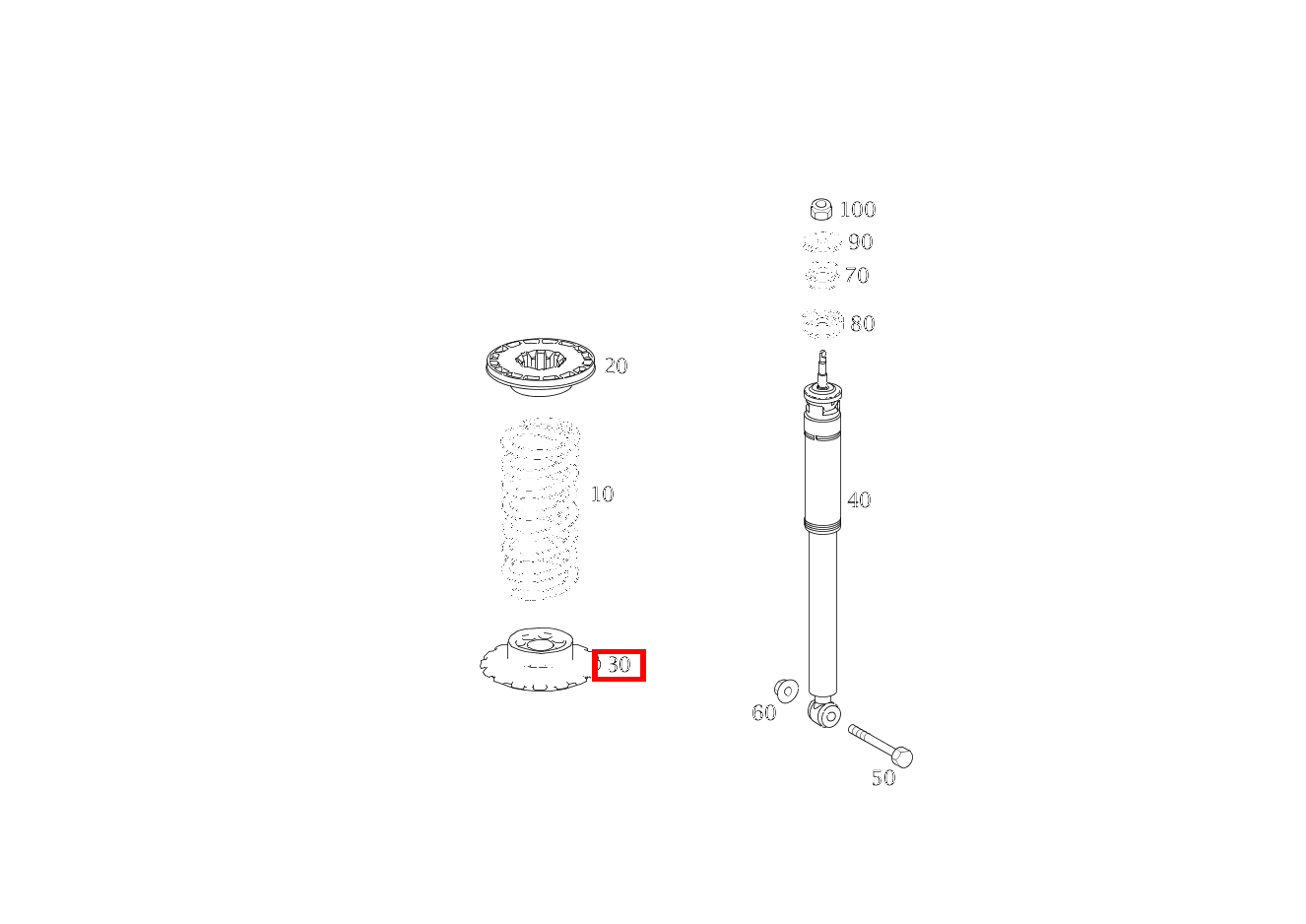 Schraubenfederbeilage UNTEN B 180 246 Schraubenfederbeilage UNTEN B 180 246
