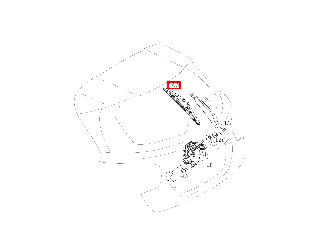 Wischerblatt GLA250 156