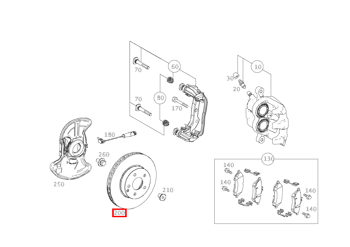 Bremsscheibe Vorne rechts GLK350 4M BE 204 Bremsscheibe Vorne rechts GLK350 4M BE 204