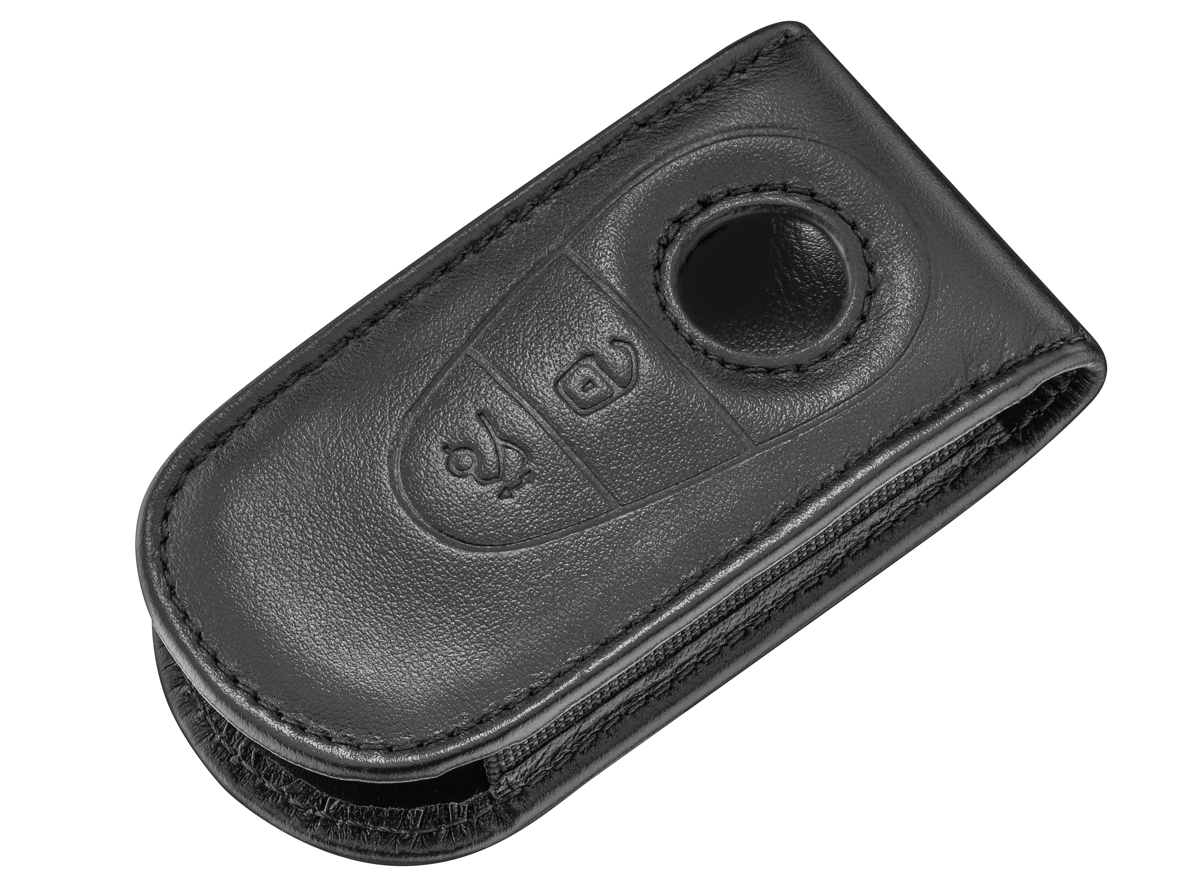 Mercedes-Benz - Schlüsselsleeve schwarz, Rindleder
