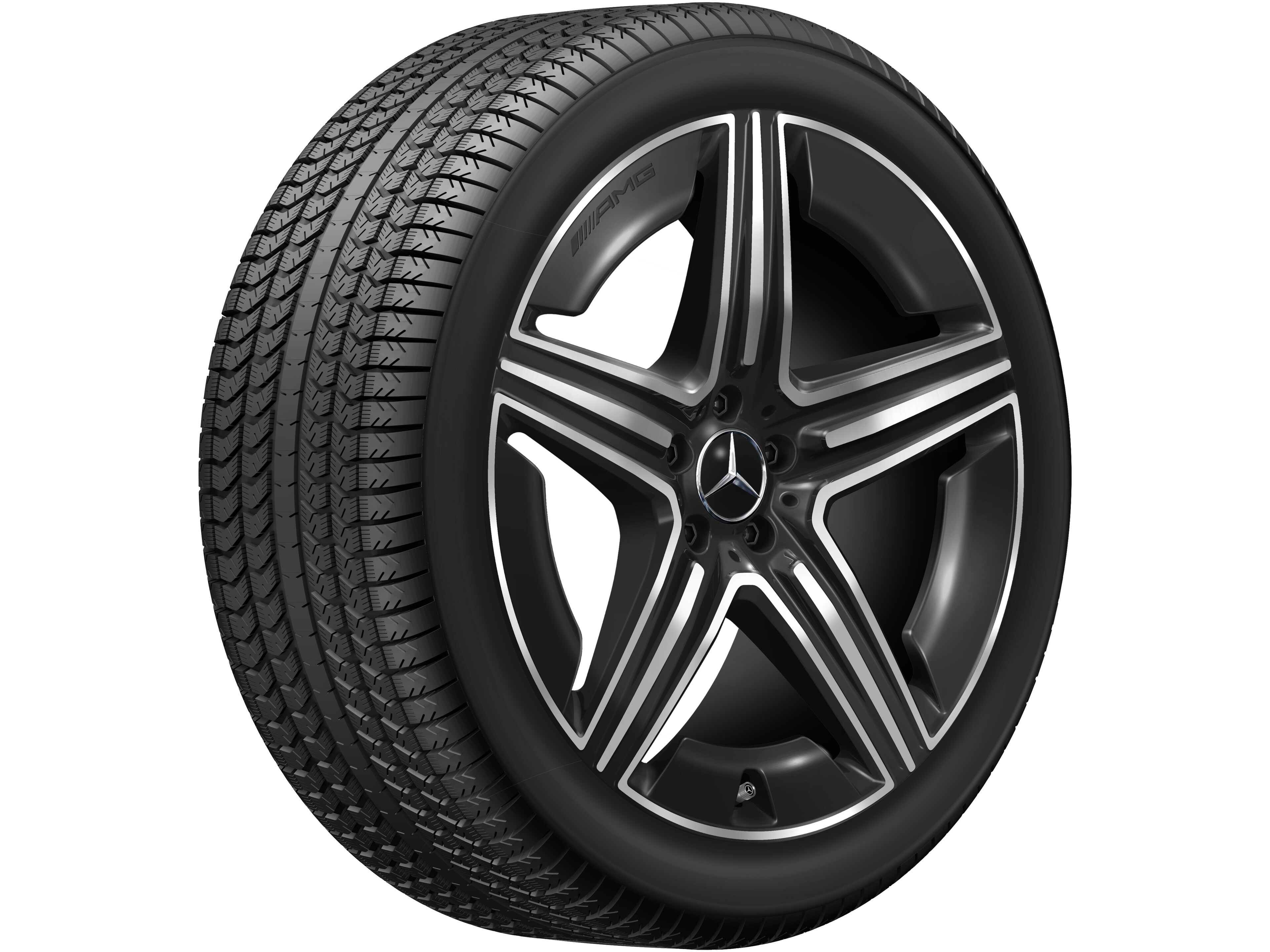 AMG 5-Doppelspeichen-Rad, 21 Zoll, 11 J x 21 ET 49, schwarz