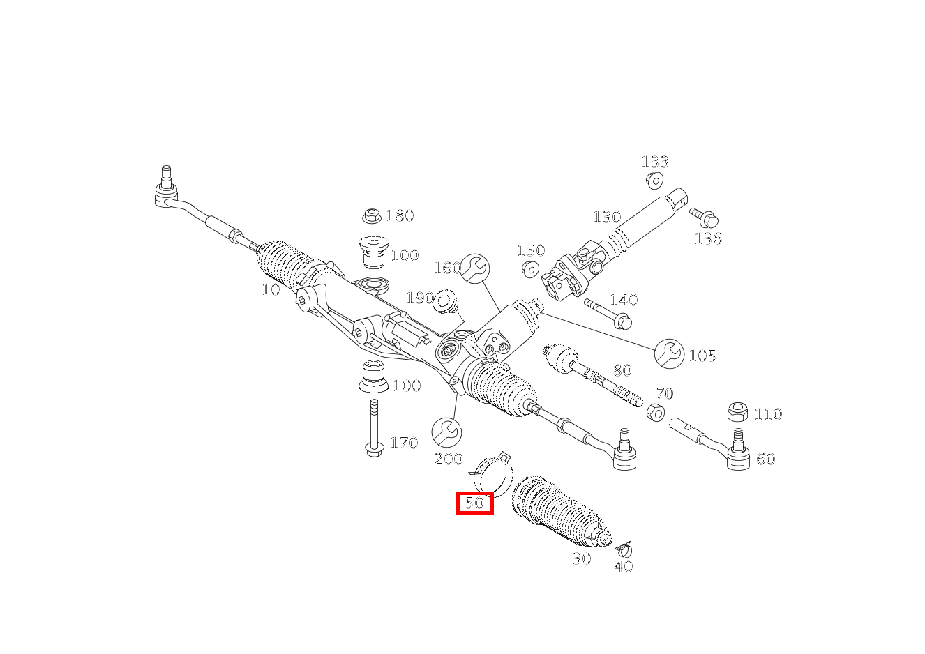 EINOHRKLEMME INNEN; 68 MM SLK 55 AMG Roadster 171 EINOHRKLEMME INNEN; 68 MM SLK 55 AMG Roadster 171
