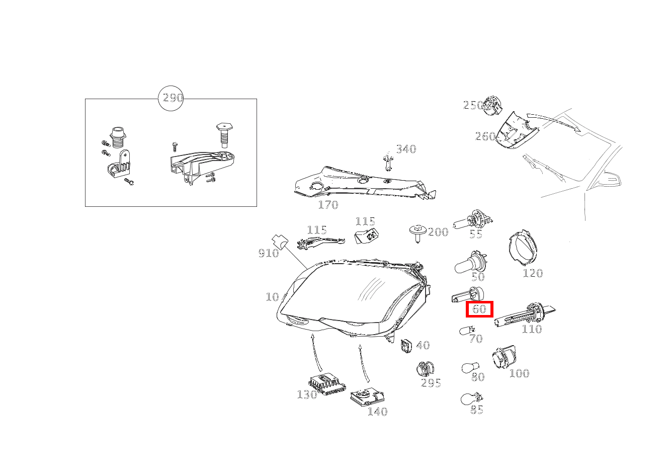 GASENTLAD.LAMPE FUER ABBLENDLICHT UND FERNLICHT; D1S-35W-BIXENON GLK220BT 4M 204 GASENTLAD.LAMPE FUER ABBLENDLICHT UND FERNLICHT; D1S-35W-BIXENON GLK220BT 4M 204