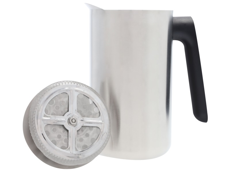 Pressstempelkanne, 1,0 l, Edelstahl/Kunststoff, gebürstet Pressstempelkanne, 1,0 l, Edelstahl/Kunststoff, gebürstet