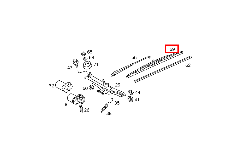 Wischerblatt LINKS 280 SE-126 126