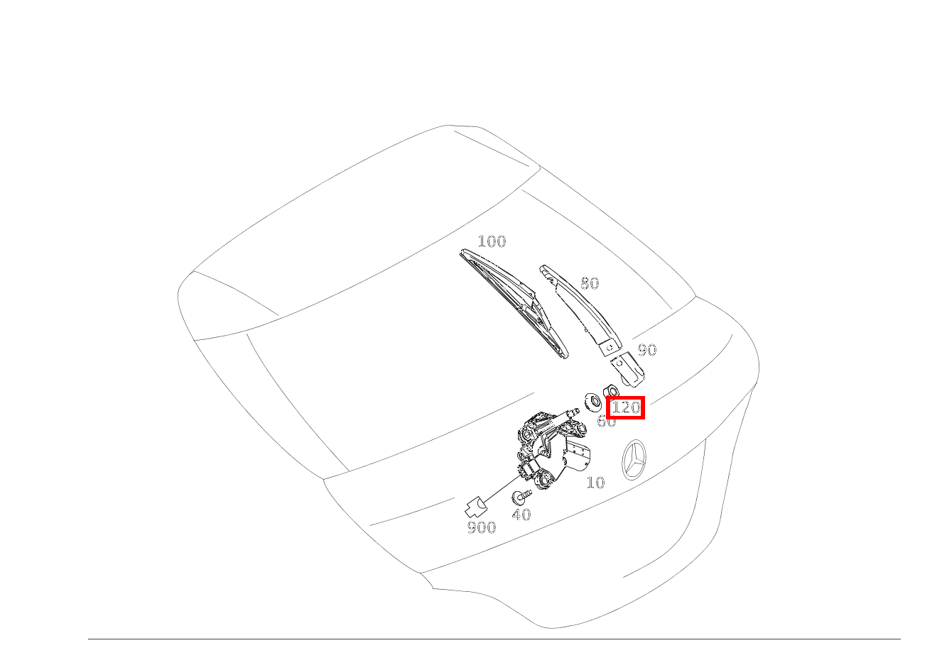 Sechskantmutter WISCHERARM AN WISCHERMOTOR; M8 Mercedes-AMG CLA 45 4MATIC Shooting Brake BCA 117 Sechskantmutter WISCHERARM AN WISCHERMOTOR; M8 Mercedes-AMG CLA 45 4MATIC Shooting Brake BCA 117
