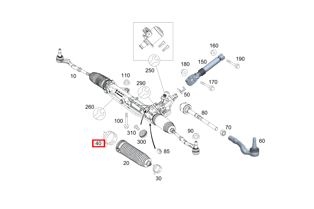 EINOHRKLEMME INNEN; 68 MM E500 CA 207 EINOHRKLEMME INNEN; 68 MM E500 CA 207