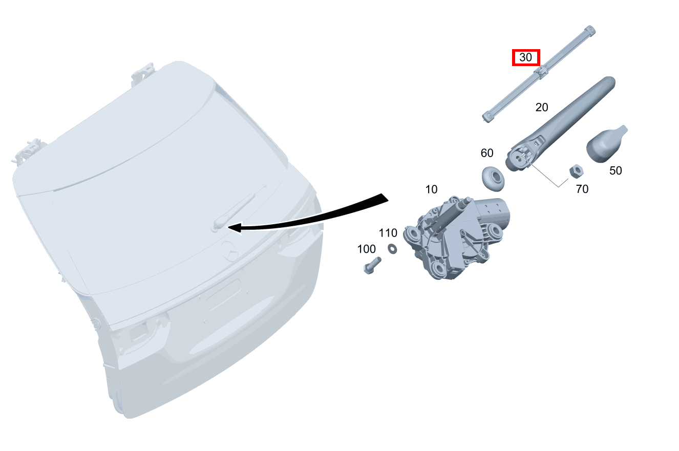 Wischerblatt Fondtür E 350 T d 4M All- Terrain 213 Wischerblatt Fondtür E 350 T d 4M All- Terrain 213