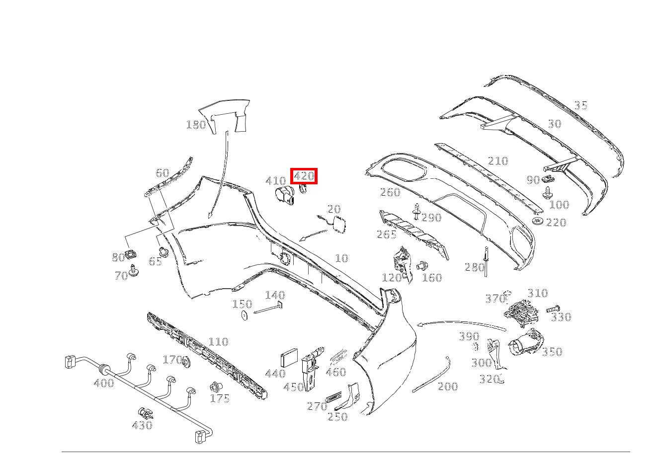 Abstandsring PARKTRONIC-System B180 BE 246 Abstandsring PARKTRONIC-System B180 BE 246