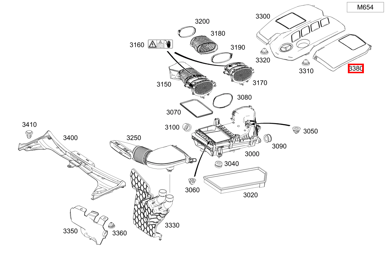 Motorabdeckung Links C 300 d Cabriolet 205 Motorabdeckung Links C 300 d Cabriolet 205