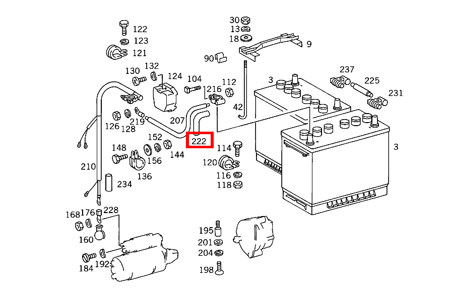 Isolierschlauch STARTERLEITUNG 240 GD 461 Isolierschlauch STARTERLEITUNG 240 GD 461