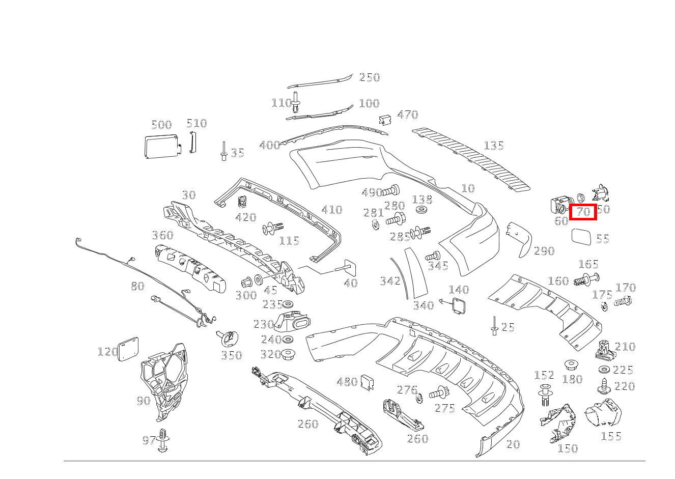 Abstandsring PARKTRONIC-System GL 500 4MATIC Off-Roader 164 Abstandsring PARKTRONIC-System GL 500 4MATIC Off-Roader 164