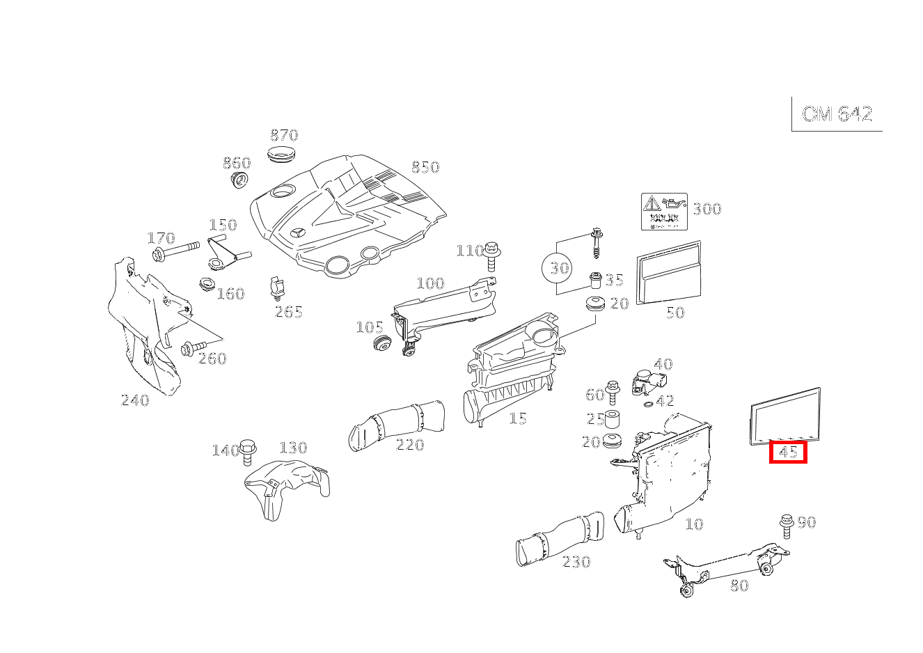 Luftfiltereinsatz LINKS E 280 CDI T-Modell 213 Luftfiltereinsatz LINKS E 280 CDI T-Modell 213