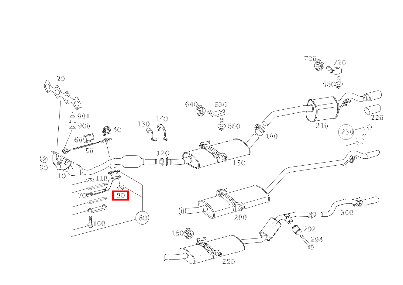 Sechskantmutter HALTER AN AUSPUFFROHR; M8 B 180 246 Sechskantmutter HALTER AN AUSPUFFROHR; M8 B 180 246