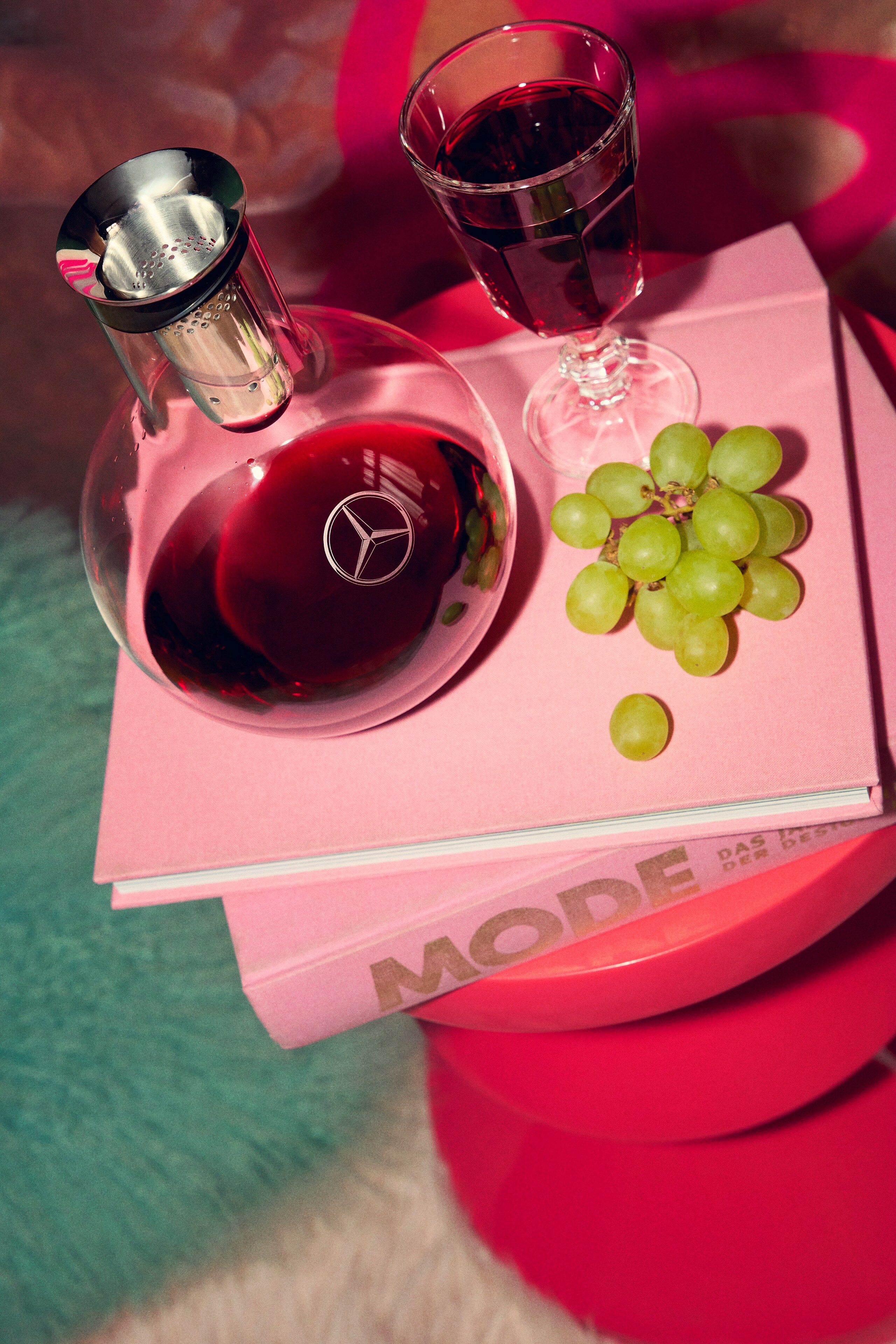 Mercedes-Benz - Dekantierkaraffe, 0,75 l, Glas/Edelstahl