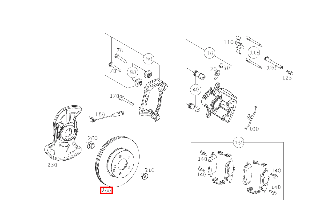 Bremsscheibe belüftet Vorne rechts C320TCDI 4M 204 Bremsscheibe belüftet Vorne rechts C320TCDI 4M 204