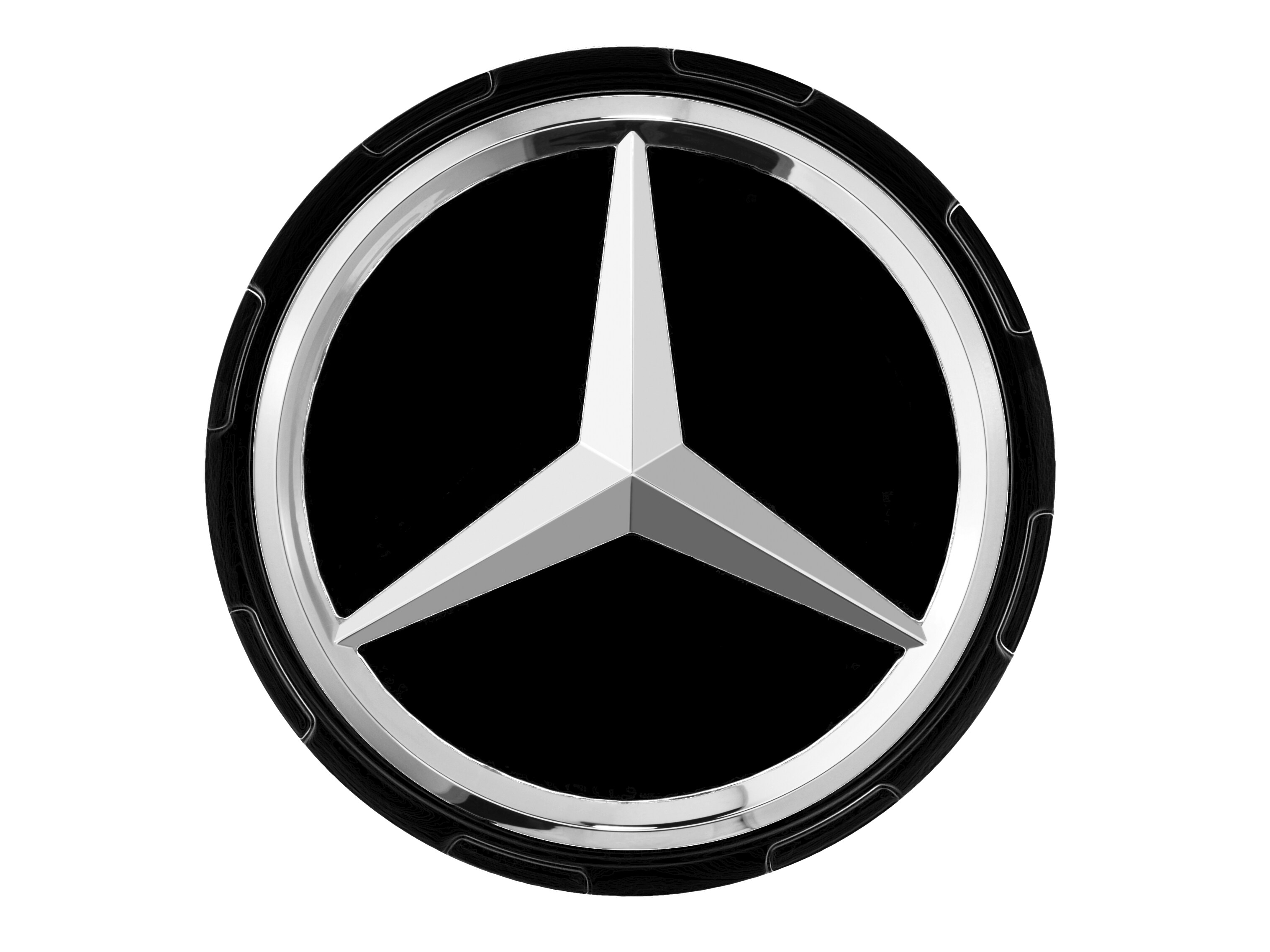 AMG Radnabenabdeckung, im Zentralverschlussdesign schwarz