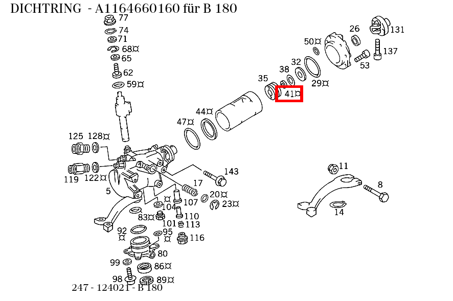Dichtring B 180 247