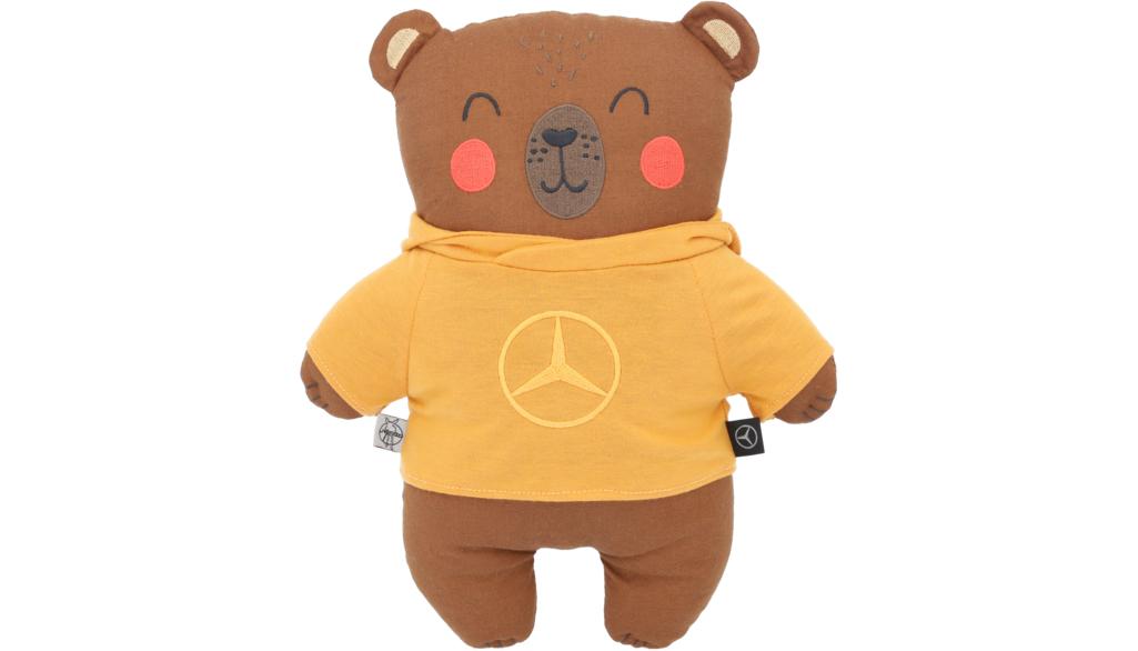 Kuschelbär orange, Baumwolle / Leinen Kuschelbär orange, Baumwolle / Leinen