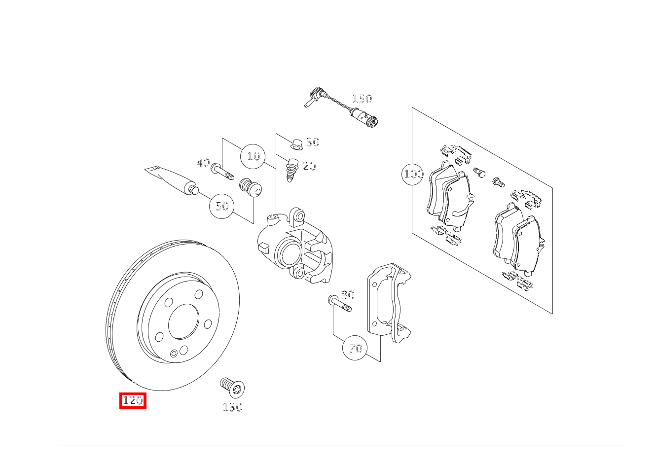 Bremsscheibe belüftet Rechts A 200 CDI CP 169 Bremsscheibe belüftet Rechts A 200 CDI CP 169