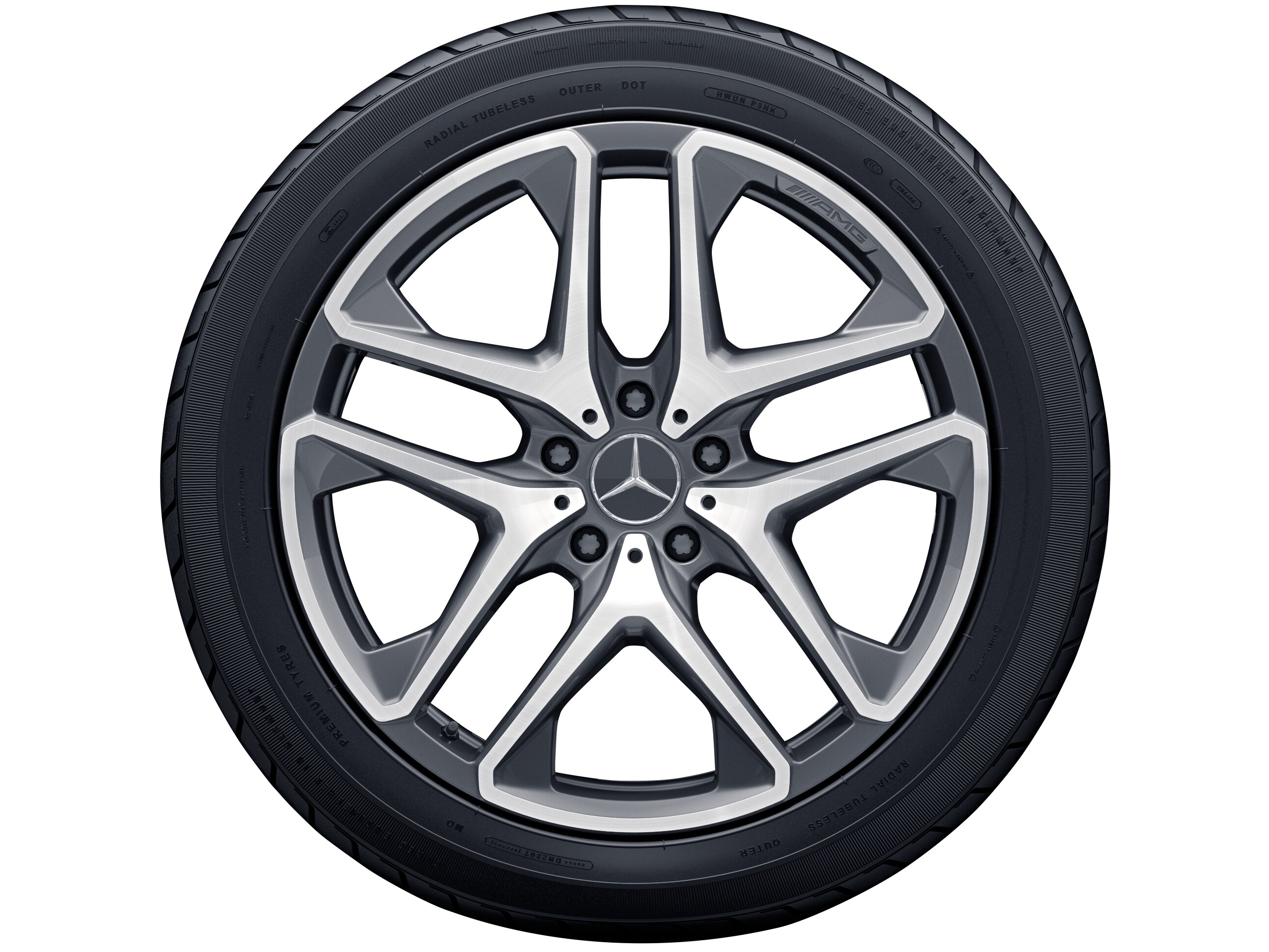 AMG 5-Doppelspeichen-Rad, 53,3 cm (21 Zoll)