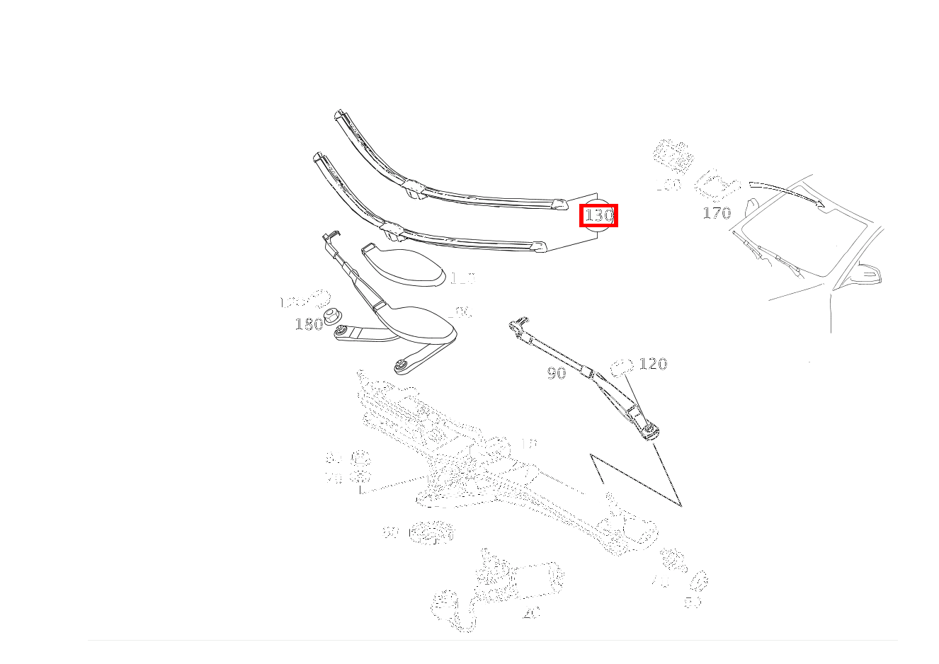 Wischerblatt S 320 Limousine 220 Wischerblatt S 320 Limousine 220