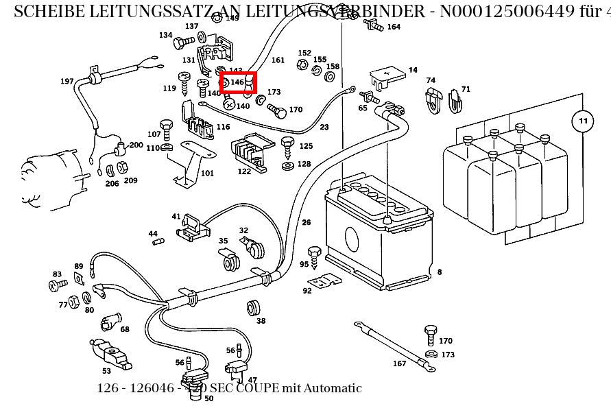 Scheibe LEITUNGSSATZ AN LEITUNGSVERBINDER 420 SEC COUPE mit Automatic 126 Scheibe LEITUNGSSATZ AN LEITUNGSVERBINDER 420 SEC COUPE mit Automatic 126