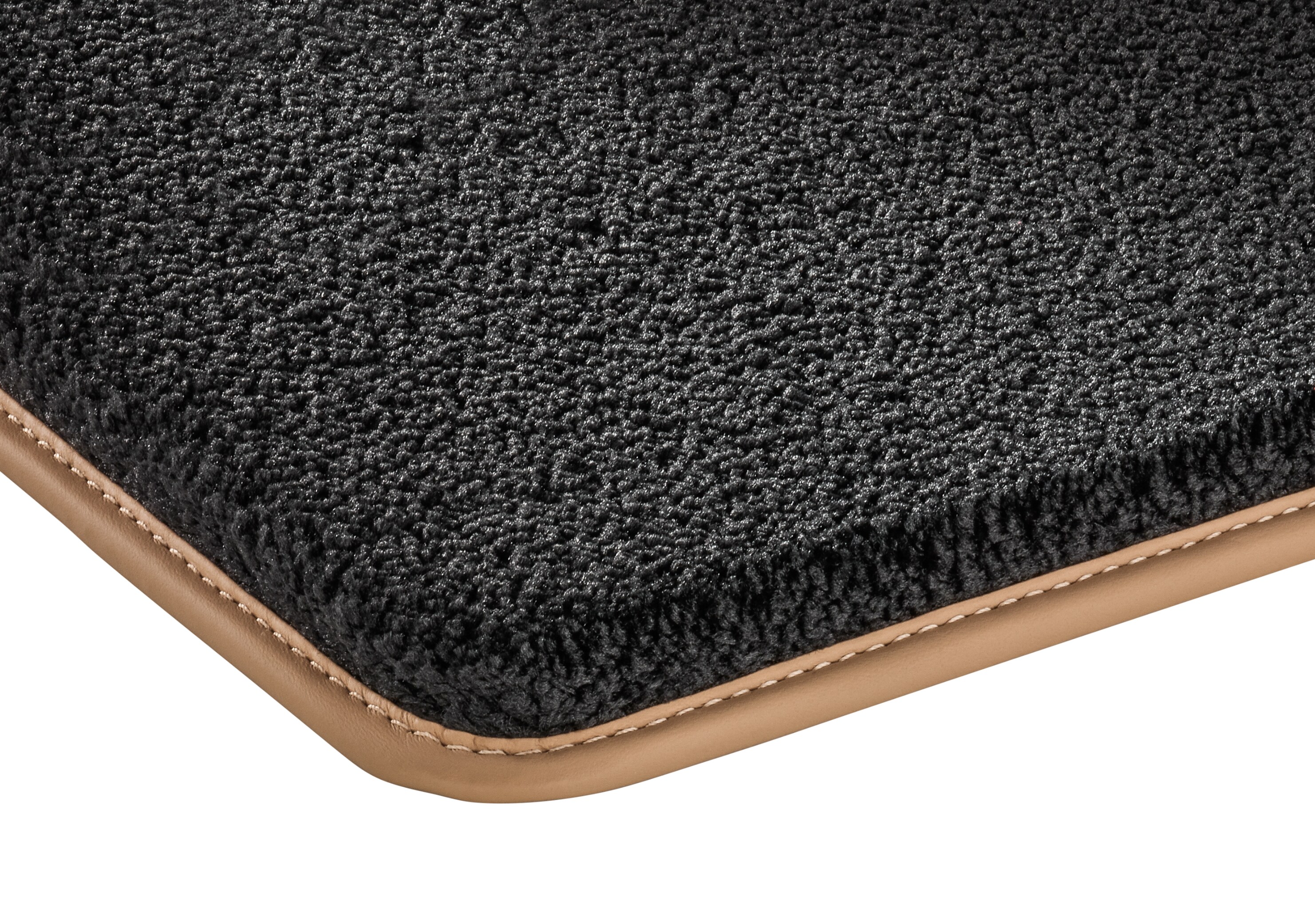 Mercedes-Benz - Veloursmatten, Fond, 2-teilig, schwarz / sand G-Klasse W463