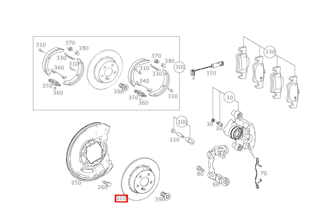 Bremsscheibe belüftet Hinten rechts E350CDI BE 212 Bremsscheibe belüftet Hinten rechts E350CDI BE 212