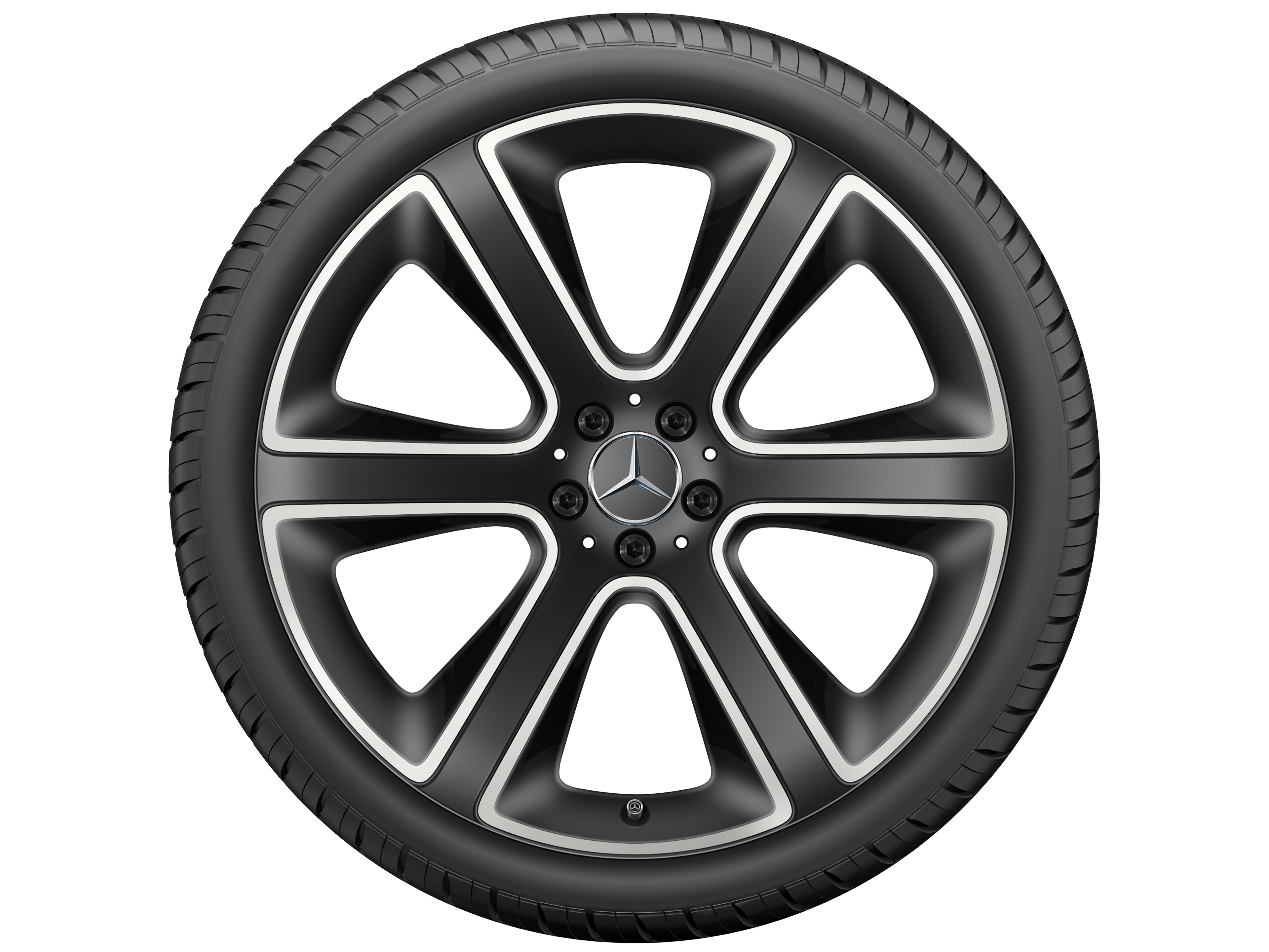 Mercedes-Benz - 6-Speichen-Rad, 55,9 cm (22 Zoll), glanzgedre 6-Speichen-Rad, 55,9 cm (22 Zoll), glanzgedre