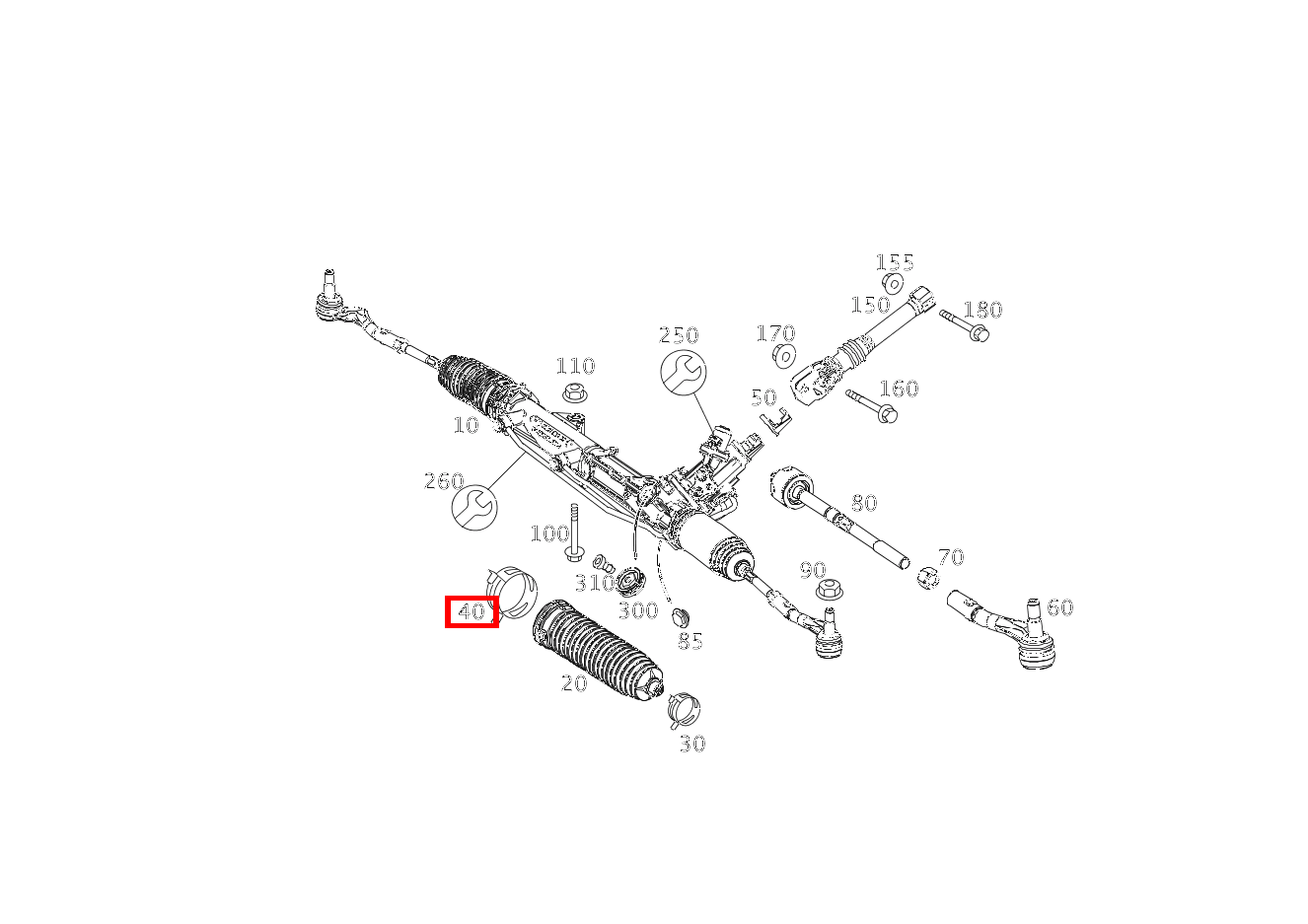 EINOHRKLEMME INNEN; 68 MM C63AMG BlackSeries 204 EINOHRKLEMME INNEN; 68 MM C63AMG BlackSeries 204