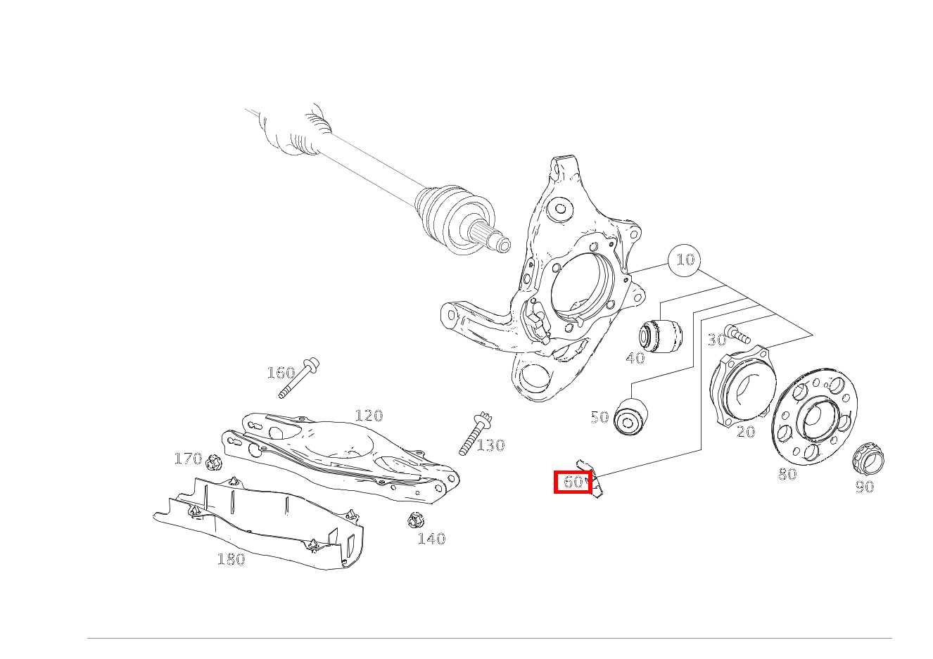 Verschlusskappe AN RADTRAEGER GLK 350 4MATIC 204