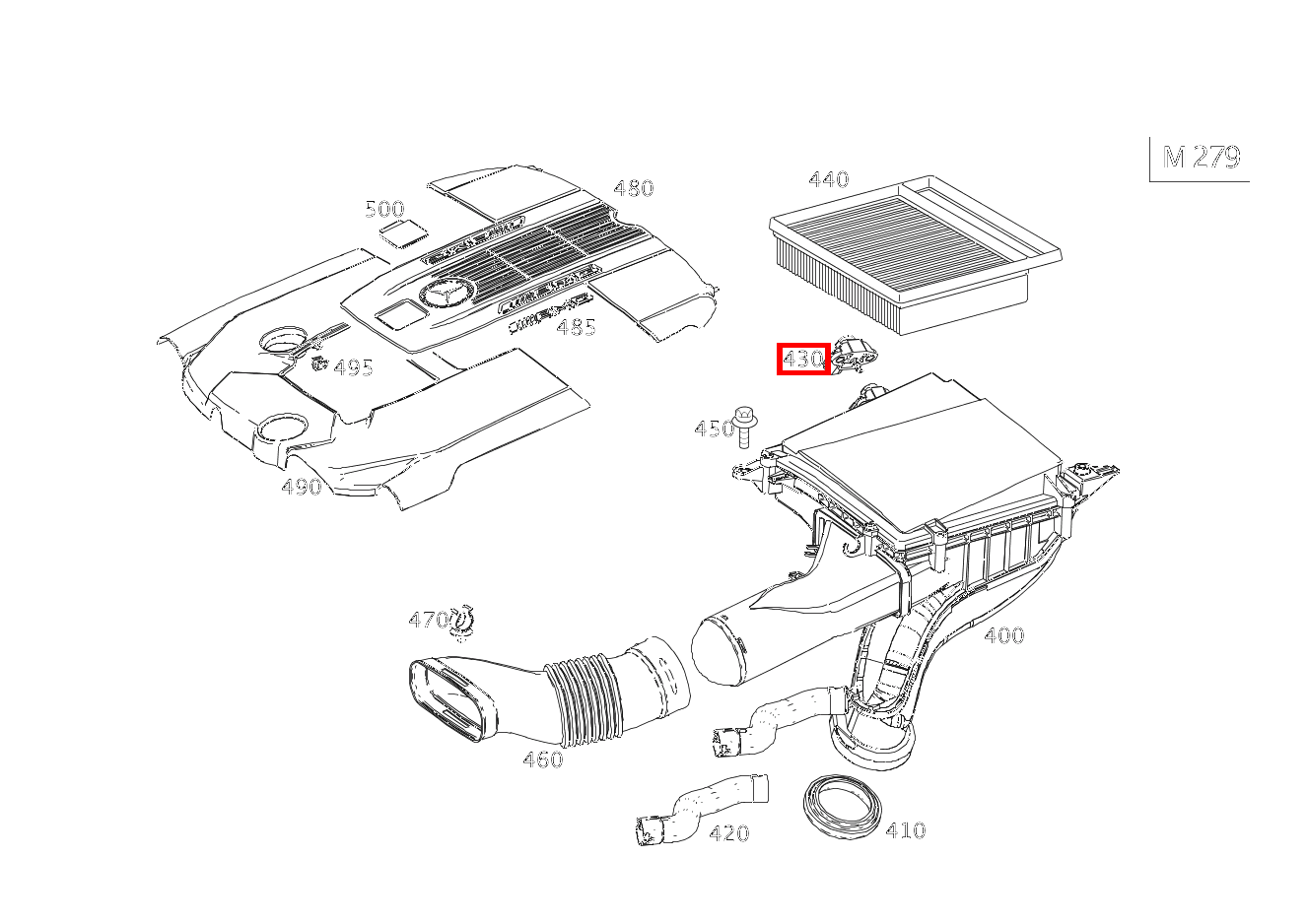 Drucksensor AN LUFTFILTERGEHAEUSE RECHTS SL65 AMG 231 Drucksensor AN LUFTFILTERGEHAEUSE RECHTS SL65 AMG 231