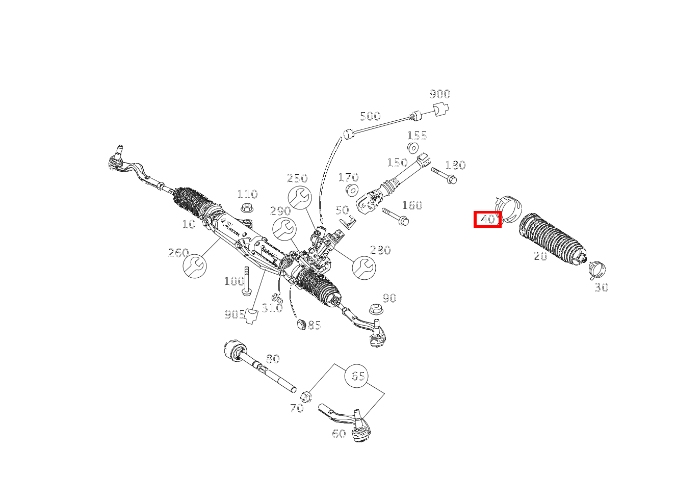 EINOHRKLEMME INNEN; 68 MM E63T AMG 212 EINOHRKLEMME INNEN; 68 MM E63T AMG 212