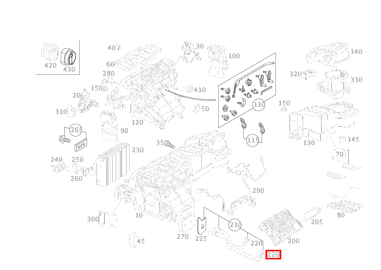Runddichtring C 220 d T-Modell 205