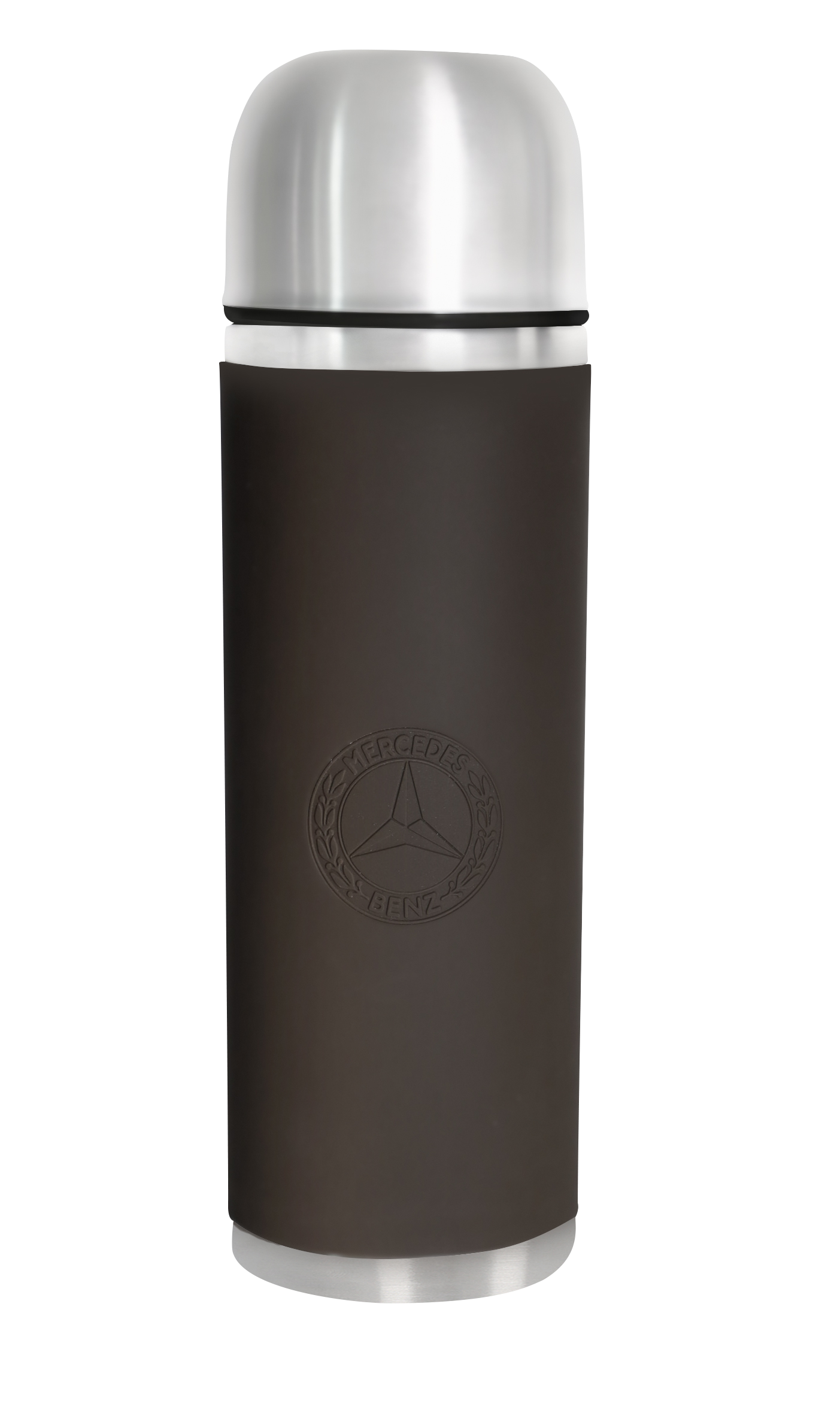 Mercedes-Benz - Isolierflasche, 1,0 l braun, Edelstahl/Silikon/Kunststoff